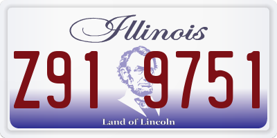 IL license plate Z919751