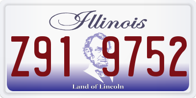IL license plate Z919752