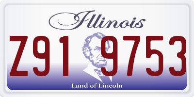 IL license plate Z919753