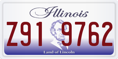 IL license plate Z919762