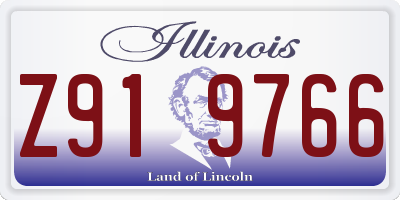IL license plate Z919766