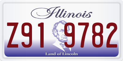 IL license plate Z919782