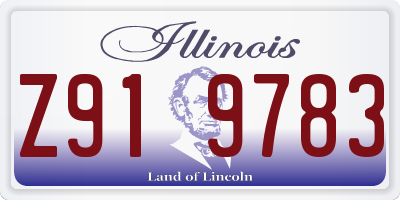 IL license plate Z919783