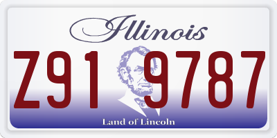 IL license plate Z919787