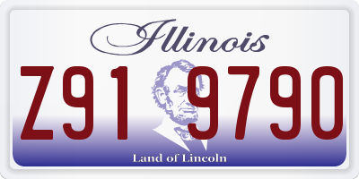 IL license plate Z919790