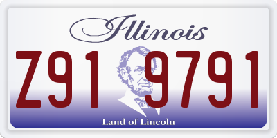 IL license plate Z919791