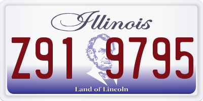 IL license plate Z919795