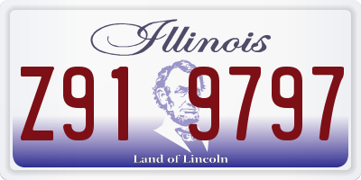IL license plate Z919797