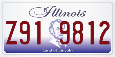 IL license plate Z919812