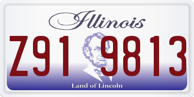 IL license plate Z919813
