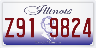 IL license plate Z919824