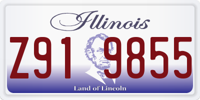 IL license plate Z919855