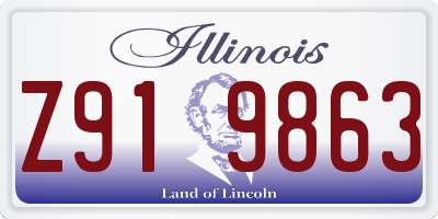IL license plate Z919863