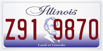 IL license plate Z919870
