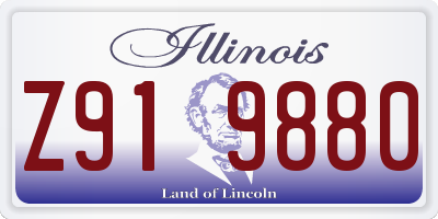 IL license plate Z919880