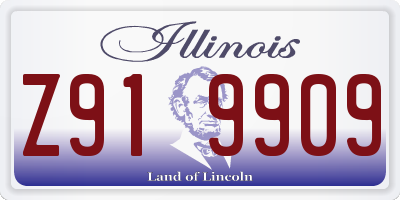IL license plate Z919909