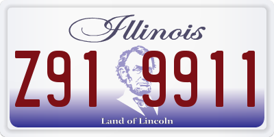 IL license plate Z919911