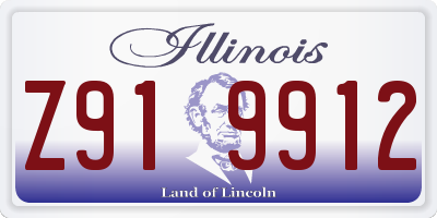 IL license plate Z919912