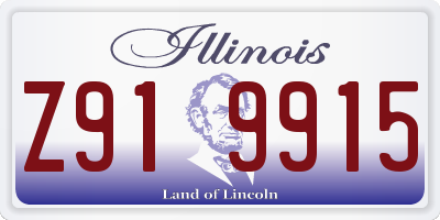 IL license plate Z919915