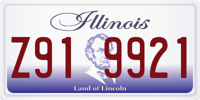 IL license plate Z919921