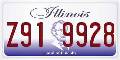 IL license plate Z919928