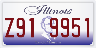 IL license plate Z919951
