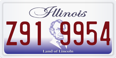IL license plate Z919954