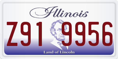 IL license plate Z919956
