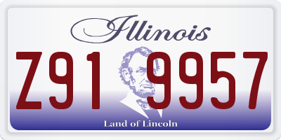 IL license plate Z919957