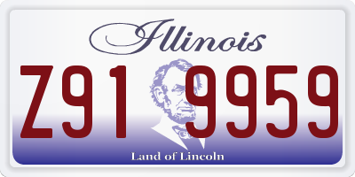IL license plate Z919959