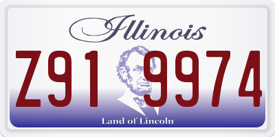 IL license plate Z919974