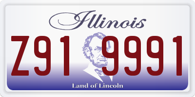 IL license plate Z919991