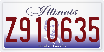 IL license plate Z91O635