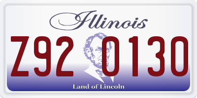 IL license plate Z920130