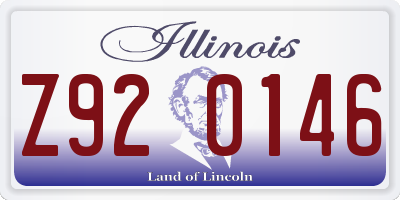 IL license plate Z920146