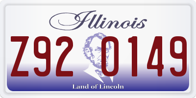 IL license plate Z920149