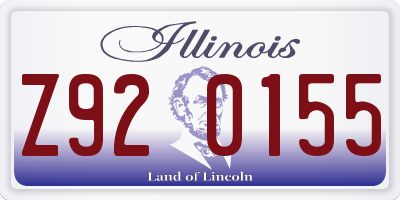 IL license plate Z920155