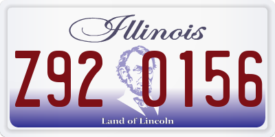 IL license plate Z920156