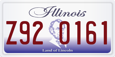 IL license plate Z920161