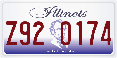 IL license plate Z920174