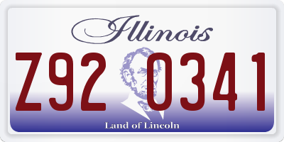 IL license plate Z920341