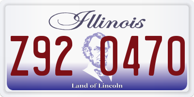 IL license plate Z920470
