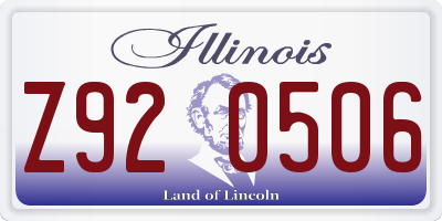 IL license plate Z920506