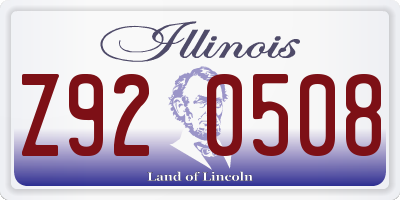 IL license plate Z920508