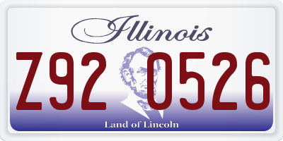 IL license plate Z920526