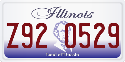 IL license plate Z920529