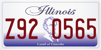 IL license plate Z920565
