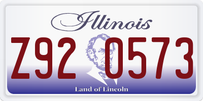 IL license plate Z920573