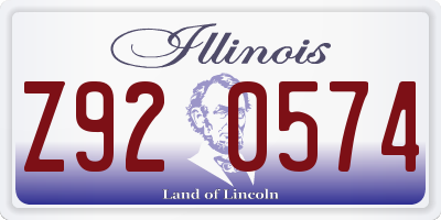 IL license plate Z920574