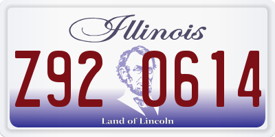 IL license plate Z920614